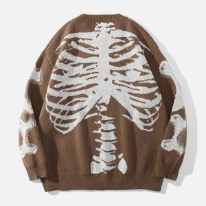 Aelfric Eden Brown Skeleton Sweatshirt L